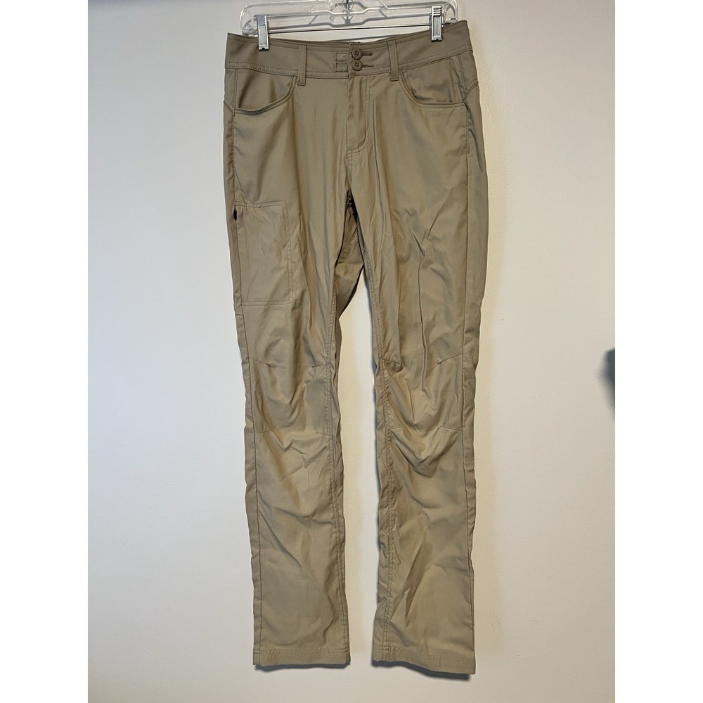 Prana Women's Size 8 Tall Straight Fit Khaki Hiking Pants Lightweight